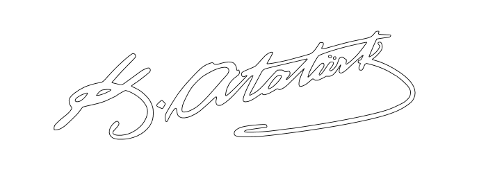 Atatürk Unterschrift - Sticker